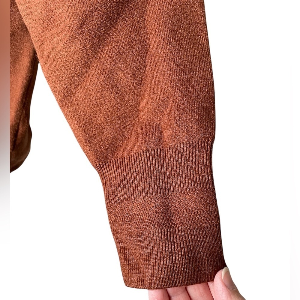 Varley Cavendish Rollneck Knit Sweater Women's Size Medium in Tortoise Shell - Picture 8 of 15